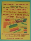 Colorant Portocaliu cu aroma de Banane