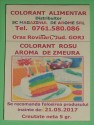 Colorant Rosu  cu aroma de Zmeura