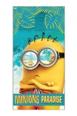 Prosop de plaja Minions Paradise 70×140 cm