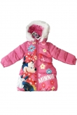 Geaca de iarna roz Minnie Mouse Flowers